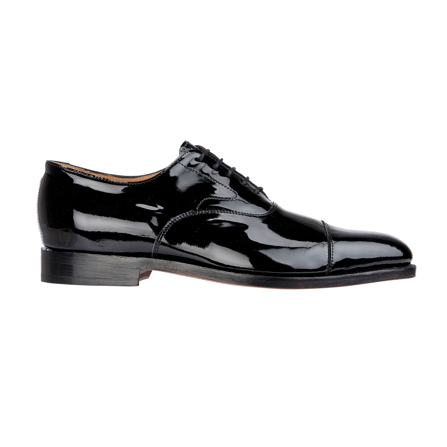 George | Oxford Toe Cap | Black Patent