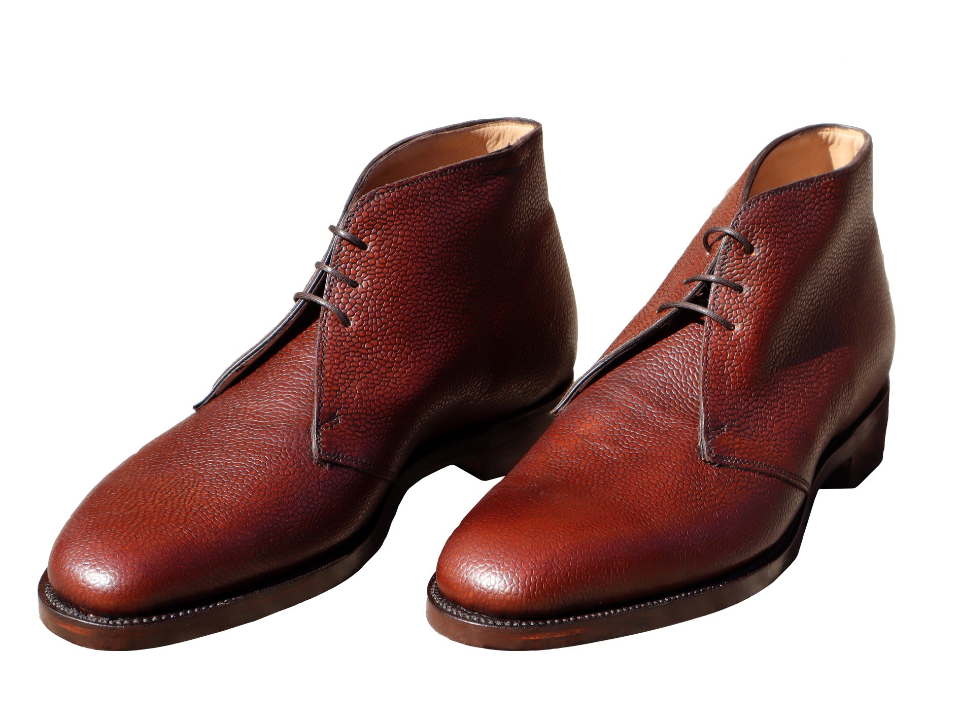 The Chukka Boot Oxblood Grain Leather