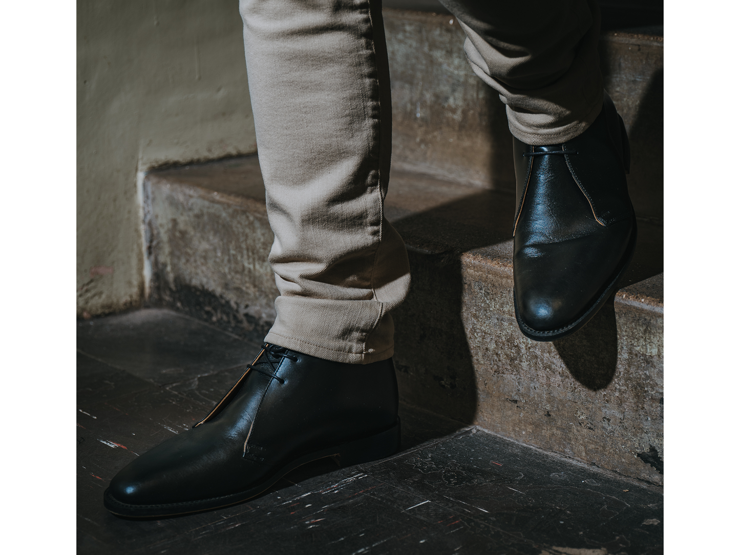The Chukka Boot | Black Leather
