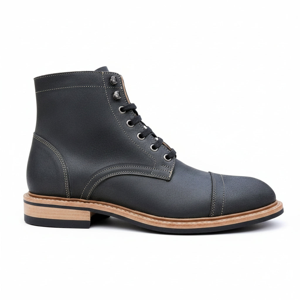 Grafton | Women's Cap Toe Boot | Black